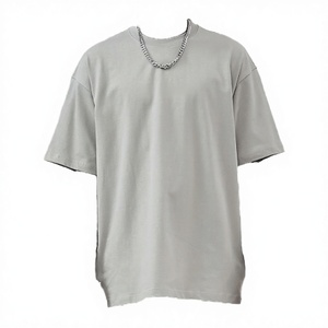 T-shirts unisexes en coton 100% uni, surdimensionnés, décontractés, de 240 g, personnalisables avec impression numérique - Product Image 3