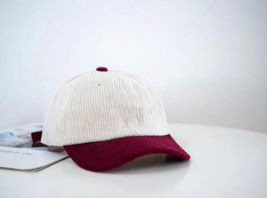 Gorra de Béisbol de Pana Bicolor con Logotipo Personalizado, Estilo Desestructurado de 6 Paneles para Adultos, Deportiva, Invernal, Uso Diario, Producción Vietnamita - Product Image 2