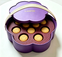 Boîte cadeau en papier écologique haut de gamme, à clapet, avec dorure à chaud, personnalisée, rigide, pour emballage alimentaire, de snacks et de produits festifs