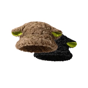 Automne hiver femmes de haute qualité mode bonnets casquettes doux chaud arc-en-<span class=keywords><strong>ciel</strong></span> rayure Animal oreillettes nouveau Crochet Design Dot arcs - Product Image 1