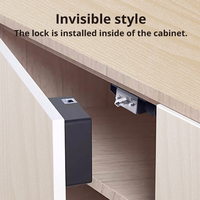 MK-E764 Serrure Électronique Intelligente Invisible pour Meuble ou Tiroir, Verrouillage RFID Caché sous Table