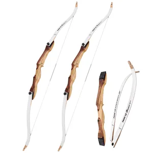 Archery Elong Archery Wooden Recurve Bow For Target Shooting Youth Bow 48 Inches To 70 Inches