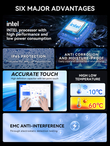 Meetneng I3-8th OPC máy tính công nghiệp 27 inch IP65 không thấm nước Màn hình cảm ứng hiển thị SSD 24GB DDR4 RAM 128 SSD + 8G RAM EU cắm - Product Image 2