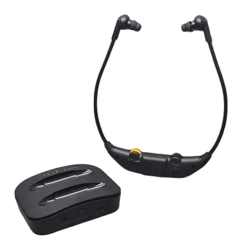 Drahtloser Headset-In-Ear-Kopfhörer für Fernseher mit optischem AUX-Cinch-Anschluss mit Hörgeräte technologie Reduzieren Sie Hintergrund geräusche