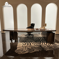 Ensemble de bureau de luxe moderne avec table et chaise pour la maison, mobilier de bureau haut de gamme avec chaise de bureau de luxe, idéal pour les projets hôteliers