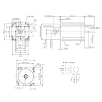 Moteur pas à pas à engrenages planétaires Nema 17 29:1 1.8 °   0,22 N.m 31 oz.in 2,5 V 1 A 400 g Arbre en D pour routeur CNC, imprimante 3D, robotisation