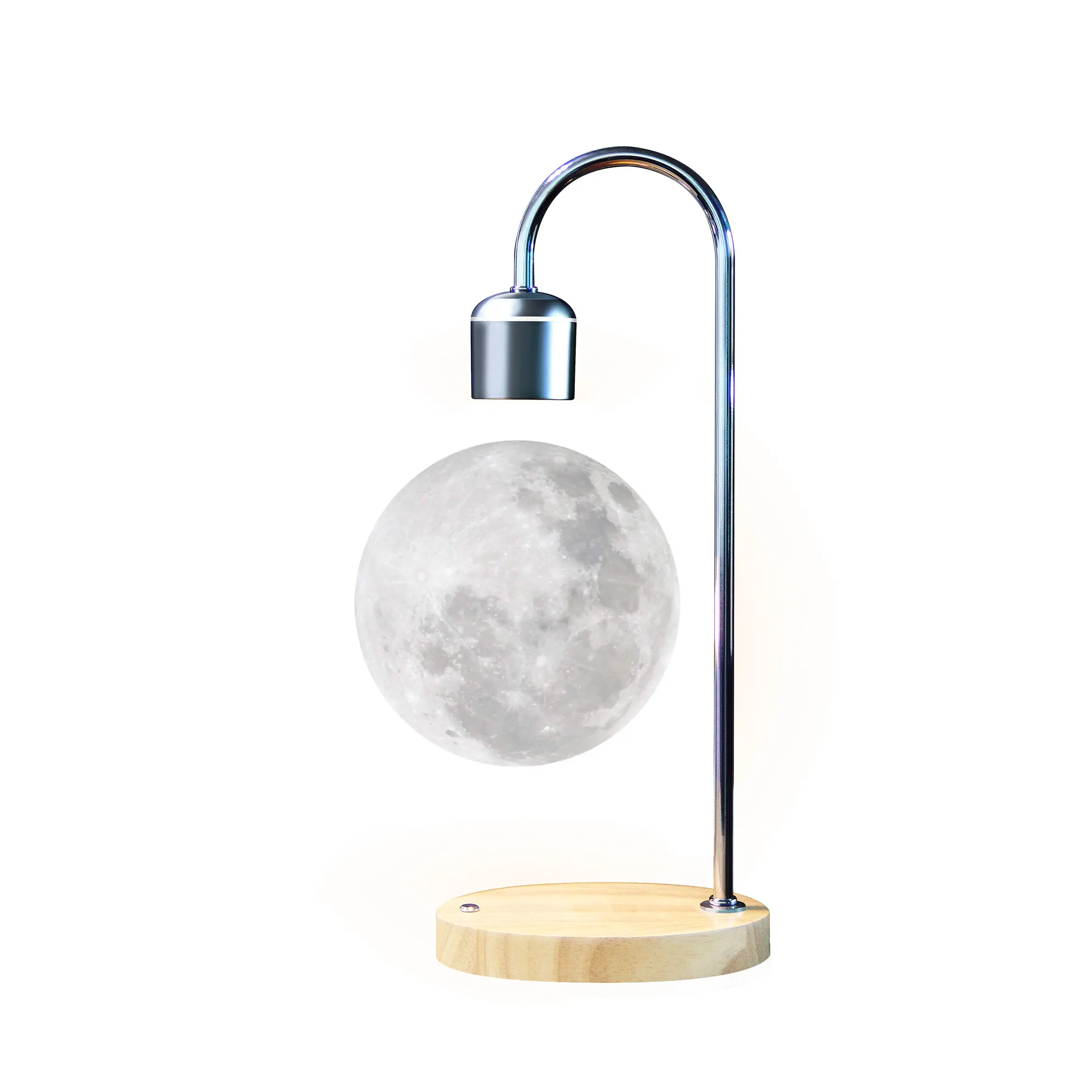 フローティングLEDライト3D印刷lamparas de lunaナイトライトルームの装飾浮揚磁気浮揚ムーンランプ