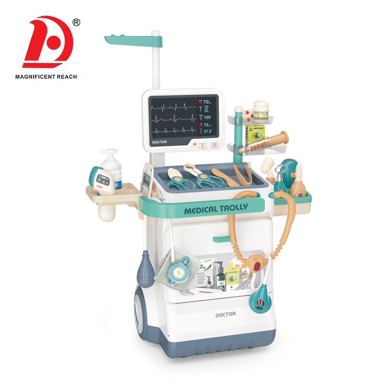 HUADA 2023 Новое поступление Детские ролевые игры Лучший подарок докторский инструмент Стетоскоп Игрушка девочка врач Медицинский игровой набор игрушки для детей