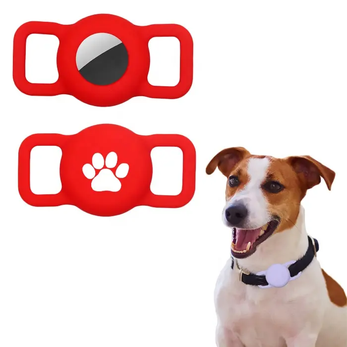 エアタグシリコンケースカバー用Mサイズ増粘犬ペットカラーホルダーアップルエアタグ用防水保護ケース
