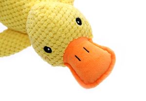 Giocattolo morbido <span class=keywords><strong>cane</strong></span> di lusso <span class=keywords><strong>cane</strong></span> che mastica divertente cucciolo giocattoli di peluche personalizzato anatra cigolante <span class=keywords><strong>cane</strong></span> peluche giocattoli - Product Image 3