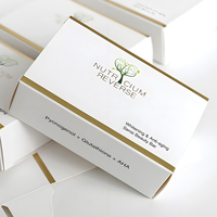 Caja de Jabón Moderna Minimalista con Diseño Gráfico y Cierre de Solapa Entrelazada para Jabón de Spa