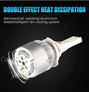 หลอดไฟหน้ารถยนต์ LED ทรงซังข้าว C6 9005 9006 9012 HB3 36W H1 H7 H4 H8อุณหภูมิสี6000K สำหรับรถยนต์ - Product Image 6