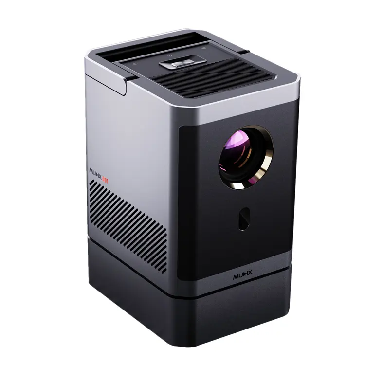 Proiettore di film MUDIX HO12 proiettore Video portatile WiFi 1080P Mini proiettore intelligente + proiettore esterno LED 4K con telecomando