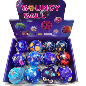 Özel baskılı Monn topu Hi-Bouncy 60mm çocuklar için renkli yumuşak uzay topu kabarık topu - Product Image 1