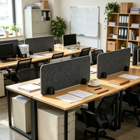 Panneaux Acoustiques Modernes Autoportants pour Cloisons de Bureau, Écologiques, 100% Fibre de Polyester, 60x60cm, Design 3D, Utilisation au Bureau