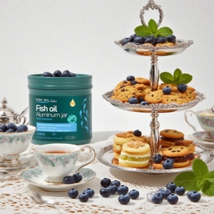 Latas de Metal de 150ml, 200ml, 250ml, Envases de Aluminio Vacíos con Tapa de Rosca para Alimentos, Postres, Leche, Impresión Offset para Galletas - Product Image 2