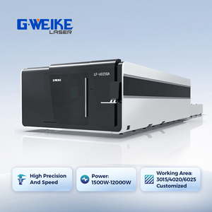 Machine de découpe laser fibre haute puissance 3kW 6kW 8kW 12kW en acier inoxydable avec couvercle intégral, système numérique Cypcut et autofocus automatique - Product Image 3