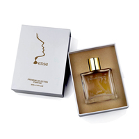 Faites votre propre bouteille de parfum et boîte ensemble de luxe 50ml bouteille de parfum avec tiroir emballage boîte en papier