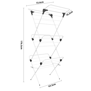 <span class=keywords><strong>Séchoir</strong></span> <span class=keywords><strong>à</strong></span> <span class=keywords><strong>linge</strong></span> pliable en métal <span class=keywords><strong>à</strong></span> 3 niveaux, directement de l'usine, gain de place, salle de bain, porte-vêtements, <span class=keywords><strong>tour</strong></span> <span class=keywords><strong>à</strong></span> vêtements - Product Image 6
