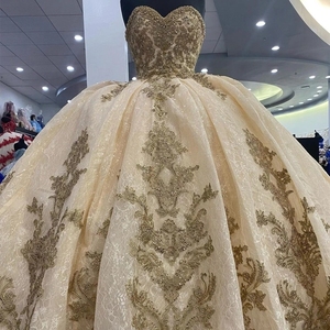 <span class=keywords><strong>Vestidos</strong></span> de Quinceañera de Lujo con Apliques Dorados Brillantes <span class=keywords><strong>Vestidos</strong></span> De 15 Años Personalizados <span class=keywords><strong>Baratos</strong></span> para Fiesta de Cumpleaños Formal - Product Image 3