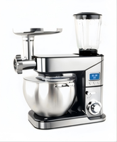Batteur sur socle planétaire électrique en acier inoxydable 2000W, bol mélangeur 10L, usage domestique