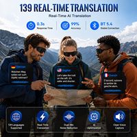 Lunettes intelligentes IA avec caméra pour le cyclisme en extérieur, lunettes de soleil connectées pour l'enregistrement vidéo et le transfert Wi-Fi