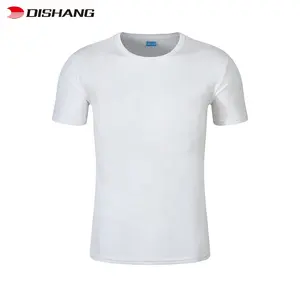 2022夏メンズユニセックスソフトカスタムTシャツ印刷ホワイトTシャツジムスポーツクイックドライ100% ポリエステルブランク昇華Tシャツ