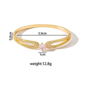 Crown Shape Fashion Tennis <b>Bracelet</b> With Blue Stone And Diamonds For Women Party Jewelry <b>Copper</b> Alloy Plating - Product Image 5