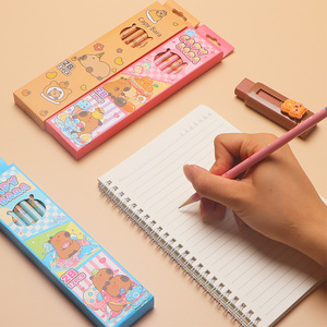 Crayons Capybara 2B avec gomme pour les élèves du primaire, usage scolaire et de bureau - Product Image 3