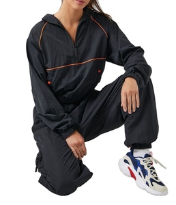 Conjuntos cortavientos ropa deportiva para mujer con logotipo personalizado chándal cortavientos transpirable de talla grande Suelto - Product Image 2