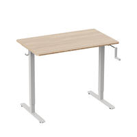 Table de bureau commerciale extensible et réglable en hauteur, en verre contemporain de haute qualité, 720mm-1180mm, modèle 2026
