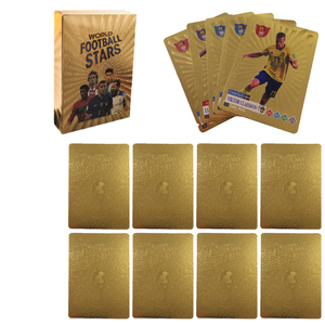 Zhixia 55PCS/Box Paper Durable Digital Printing New Rare Collection Football Star Card Soccer Cup Cards Welcome Gifts ASKP-1
