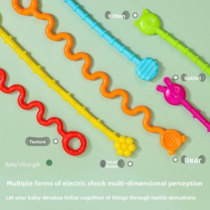 Nuevo <span class=keywords><strong>astronauta</strong></span> dedo tirar divertido juguete infantil plástico apretar bebé mordedor con cuerda educación temprana para Amazon - Product Image 5
