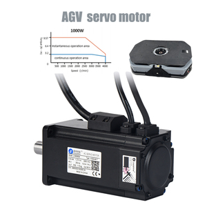AGV 서보 모터 3000rpm <span class=keywords><strong>48V</strong></span> 1000W DC 서보 모터 17비트 자기 전기 엔코더 AGV 구동 휠 시스템 키트 (AGV 로봇용) - Product Image 1