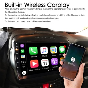 8GB+128GB AI Voice CarPlay Car Radio for Jeep Renegade 2016-2020 GPS Navigation <b>Android</b> 13 Multimedia Stereo Video Player 2Din - Product Image 3