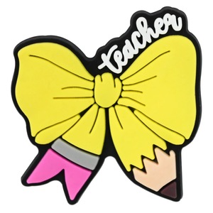 Abalorios Creativos para Zapatos, Regalo del Día del Profesor, Goma Suave de PVC, Papelería, Arco, Zapatilla, Pulsera, Decoraciones para Zapatos, Dibujos Animados - Product Image 5