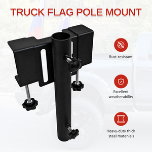 Soporte Universal para Asta de Bandera de Camioneta JH-Mech de 1.2 Pulgadas, Sin Necesidad de Taladrar, Acero Resistente, Resistente a la Oxidación, para Riel de Caja de Vehículo - Product Image 4