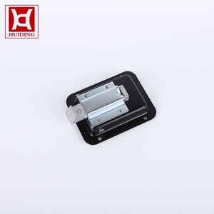 Heavy Duty Tool Box Lock Recessed Handle Black Flush Paddle Latch with 4 Mounting Holes for Truck Trailer RV Cabinet 121*92mm - Product Image 5