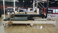 Professionelle Faltbare Aluminium-Pilates-Reformer-Maschine Platzsparendes Hochwertiges Pilates-Bett für Fitness