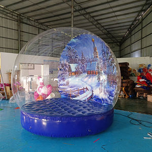 3/4m 거대한 매력적인 어린이 인간 크기 불어 풍선 스노우 글로브 풍선 크리스마스 스노우 글로브 불어 눈 풍선 - Product Image 5