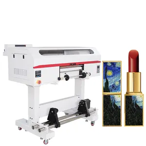 Aoricai Digitale A2 2 In 1 Uvdtf Rolsticker Filmprinter Nieuwe Printtechnologie 42Cm Uv Dtf Gouden Stickerprinter Met Laminator