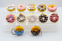 Usine Vente Directe Simulation Alimentaire Jouer Porte-clés Dessert Gâteau Modèle Crème Gomme Donut Porte-clés