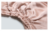 100% Bonnet en soie de mûrier 6A Grand enveloppement de cheveux en soie double couche pour dormir avec un séjour élastique de qualité supérieure