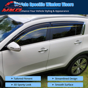 ชุดบังแดดอะคริลิคสำหรับ Kia Sportage ปี 2011-2016 ป้องกันฝนและแสงแดด 4 ชิ้น - Product Image 2