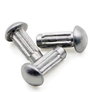 Patrón recto personalizado hebilla invertida <span class=keywords><strong>flor</strong></span> conexión excedente 304 Acero inoxidable moleteado pin remaches sólidos - Product Image 4