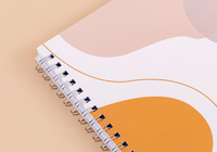 Vente en gros échantillon gratuit Reliure à couverture rigide A5 avec sublimation bon marché carnet à spirale personnalisé
