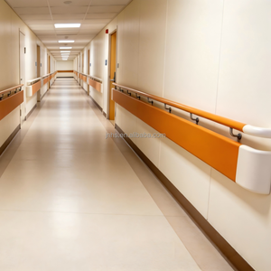 Pasamanos de Pared de Corredor de PVC y Aluminio, Alta Resistencia al Impacto, Ignífugos para Uso Hospitalario - Product Image 6