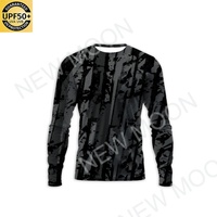 Camiseta de Manga Larga UPF50+ de Alto Rendimiento, Transpirable, Protección UV, Secado Rápido, para Senderismo, Pesca, Playa y Actividades al Aire Libre