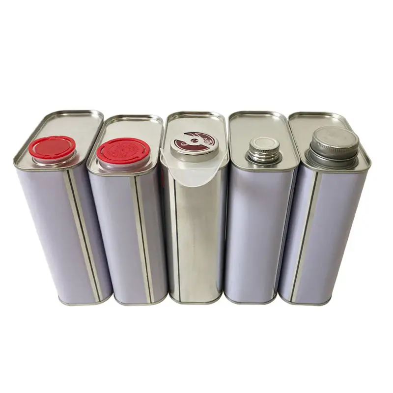 Tin kan distributeurs 1 liter kleine vierkante tin kan container voor olie