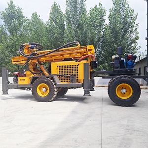 Plateforme de forage de puits d'eau hydraulique portable de type remorque, capacité de forage de 200 m - Product Image 2